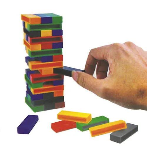 Stacking Blocks Game 120 pc Tower Building Domino Toy