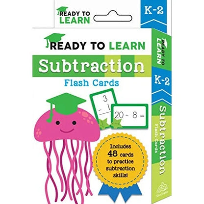 subtraction flash cards k 2 ready to learn 1