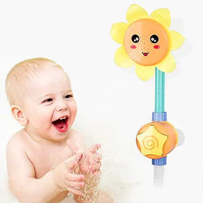 sunflower bath tub toy for toddlers with shower 1