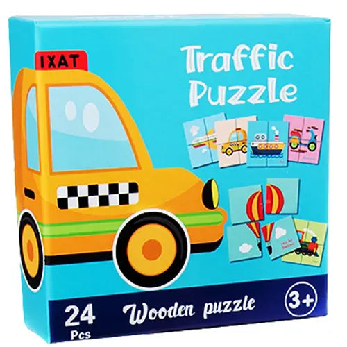 traffic puzzle wooden 6