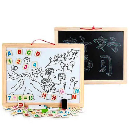 white wooden magnetic board big 1