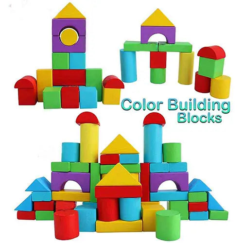 wooden blocks colorful 3
