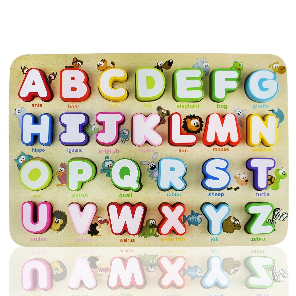 Alphabet Puzzle Wooden Letters Abc